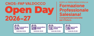 calendario Open day 2026-27